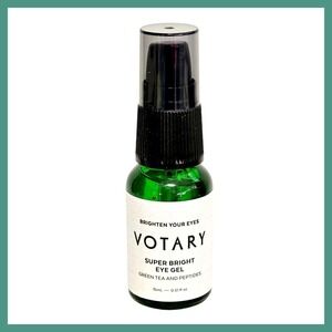 Votary Super Bright Eye Gel with Green Tea & Peptides .5 oz 15 ml Full Size New
